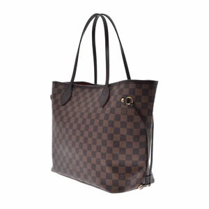 Louis Vuitton Neverfull Canvas Tote Damier Bag Brown